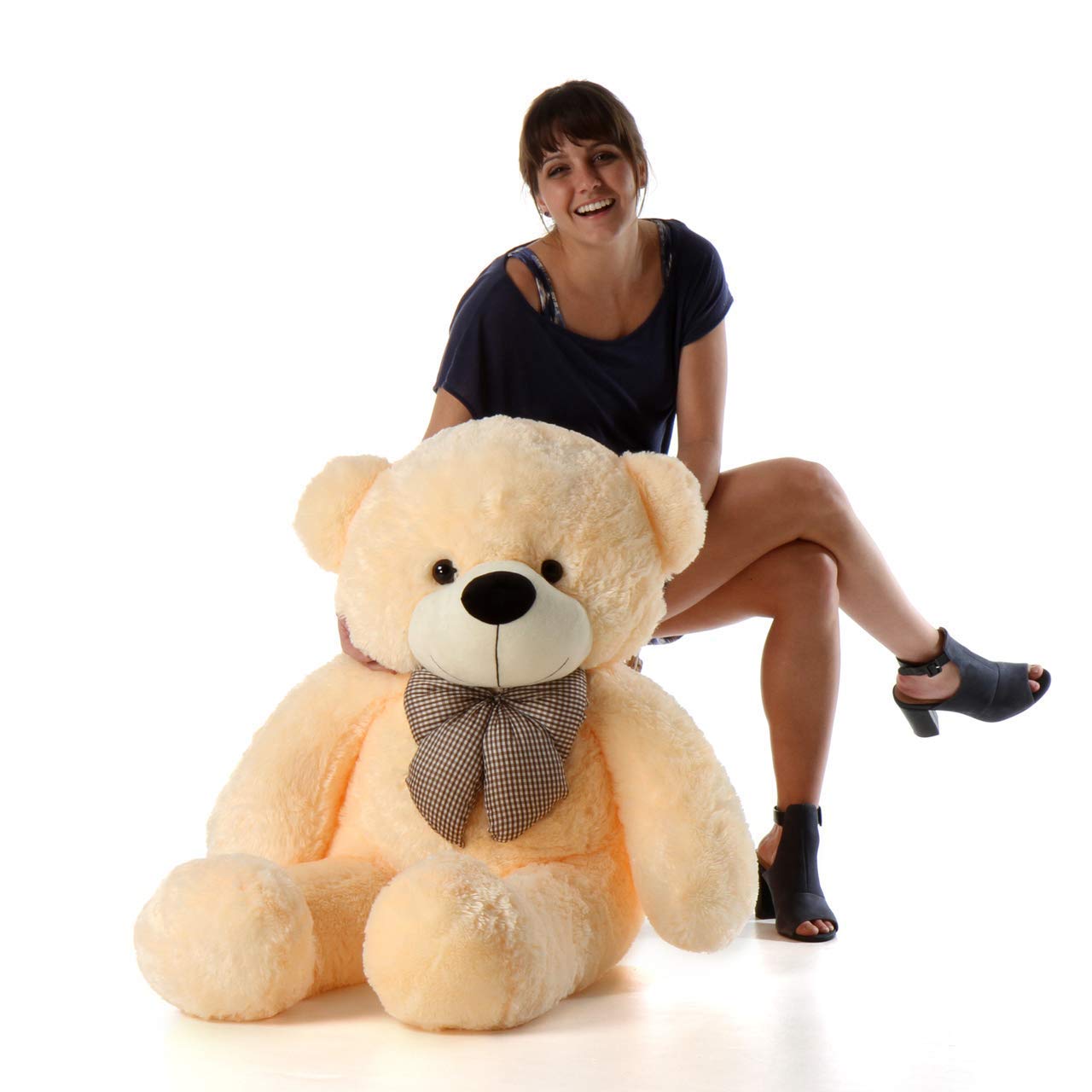 BEST4U TOYS Soft Toy โ Cute 3 Feet Cream Teddy Bear